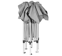 BARNUM Gris - Sarazyj®Chapiteau Pliant/Tonnelle de fête - ANTI-UV - hexagonal pliable Gris 3,6x3,1 m - J7191836