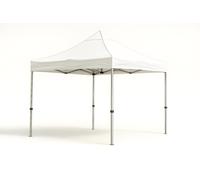 Barnum pliant 3x2m aluminium Excellence Pro blanc sans parois - armature 45 mm - toile polyester imperméable 320 g/m²