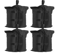 BARNUM - TECTAKE - Lot de 4 sacs de lestage pour pavillon SABORRA avec Fermeture auto - agrippante à remplir avec du sable - Noir