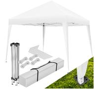 BARNUM - TECTAKE - Tonnelle LINOSA 3x3m Cordes de tension piquets et sac de transport inclus Pliable et étanche - Blanc