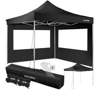 tectake® Tonnelle de Jardin 3 x 3 m autoportée Pliable Tente de réception en Aluminium, 100% Imperméable, 2 Parois, Sardines & Sac de Transport Inclus, Tonnelle terrasse Exterieur Tente de réception