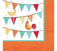 Barnyard Birthday Beverage Napkins 25cm (16 pk)