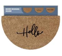 Barnyard Designs Paillasson « Hello » - Grand paillasson d'entrée et d'intérieur - Paillasson arrière - Tapis d'entrée extérieur - Tapis de porche mignon - Maison de ferme - Printemps - Automne - 76,2
