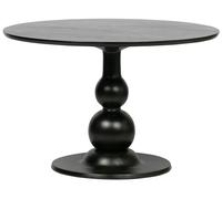 BAROC - Table de repas en bois de manguier noir D120 Noir