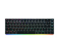 BAROCCOMiSTEL AIRONE Clavier mécanique argenté, disposition 65 %, commutateur Cherry MX ULP, rétroéclairage RVB, câble USB-C, compatible MacOS/Windows, prise en charge macro, super mince/super léger
