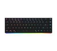 BAROCCOMiSTEL AIRONE Clavier mécanique, disposition 65 %, commutateur Cherry MX ULP, rétroéclairage RVB, câble USB-C, Windows/MacOS/iOS, prise en charge macro, portable, super fin/super léger, noir