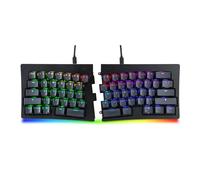 BAROCCOMiSTEL Clavier mécanique ergonomique TKL MD600 Alpha BT RGB noir, disposition 60 % Split-Alice, touches PBT double shot (transparent), Bluetooth 5.0, compatible Mac/Windows OS - Gateron G Pro