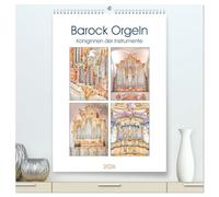 Barock Orgeln, Königinnen der Instrumente (hochwertiger Premium Wandkalender 2026 DIN A2 hoch), Kunstdruck in Hochglanz: In der Zeit des Barock erlebte die Orgelmusik ihren Höhepunkt