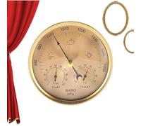 Barometer Indoor, Barometric Pressure Temperature Gauge, Wall Weather Meter | Accurate Pressure Temperature Monitoring Feature, Clear Gauge Reading Display, Reliable Weather Forecasting Value