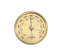 Baromètre à cadre en métal, baromètre entièrement mécanique, manomètre, instrument météo décoratif, pour prévision météorologique (90 mm)