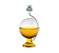 Baromètre à poser ronde en verre transparent, temps l'indicateur, décoratif station météo, Goethe Baromètre avec indicateur de remplissage aux intempéries, bouche soufflee, à versent, dimensions: environ 11,5 x 20 cm, design Oberstdorfer Glashütte