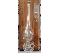 Baromètre de Goethe en verre et bois pour intérieur et extérieur 14 x 34 cm