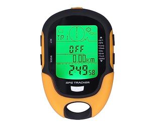 Baromètre GPS, altimètre Boussole Multifonctionnel étanche IPX4, thermomètre météo, testeur de Pression barométrique avec Lampe de Poche LED, Enregistrement