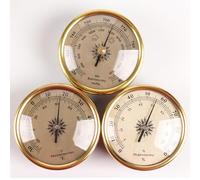 Baromètre thermomètre hygromètre, baromètre pour mur de maison, baromètre météo combiné, station météo analogique multifonction, baromètre, baromètre extérieur, pour salon, bureau, décoration murale