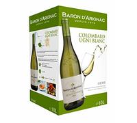 Baron d'Arignac - Vin Blanc 10L - Vin de Pays du Gers - France - Bag in Box BIB 10L (1 x 10L)