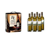 BARON DE LESTAC - Vin Rouge (3L) - AOP Bordeaux - Bag in Box & Les Accords de Roche Mazet - Chardonnay Viognier - IGP Pays d’Oc - Terra Vitis - Lot de 6 bouteilles x 75 cl