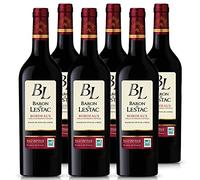 Baron de Lestac Vin Rouge AOP Bordeaux - Lot 6 bouteilles x 75 ertifié Terra Vitis