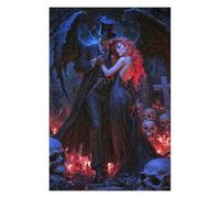 Baron Samedi and Maman Brigitte Gothic Romanc Puzzle en Bois, 1000 pièces | Une activité puzzle flexible: un loisir concentré autour de la table pendant une soirée calme.