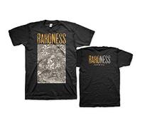 Baroness - T-Shirt # S Unisex Black # Gold & Grey [Import]