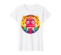 Barong Masque de Lion mythologie balinaise Roi des Esprits T-Shirt Graphique avec Valeur