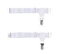 BaronHong 2 paires de jarretelles de chaussettes pour hommes Bretelles de chaussettes pour hommes Clip robuste Jarretières de chaussettes réglables Ceinture 1 Clip