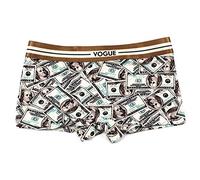 BaronHong 3 Pack Boxer Slips pour Tomboy Cotton Fashion Pattern Boyshort Trans Lesbienne (Dollar, L)