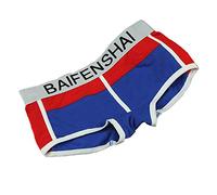 BaronHong 3 Pack Boxer Slips pour Tomboy Trans Mode Coton Lesbienne Boyshort (Bleu, M)