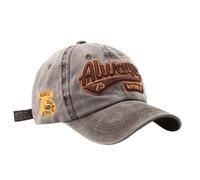 BaronHong Always 75 New York City Casquette de baseball brodée réglable vintage, café, M