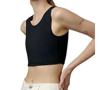 BaronHong Attache de poitrine sans couture pour femme - Pull transgenre Tomboy FTM Binder Trans - Soutien-gorge, Noir , S