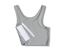 BaronHong - Binder de Poitrine Plat Respirant et Respirant pour Lesbienne Tomboy Trans (Gris, 3XL)