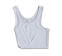 BaronHong - Binder de Poitrine Plate Respirante et Compressible pour Lesbienne Tomboy Trans (Blanc, 3XL)