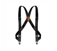 BaronHong Bretelles à clips latéraux pour hommes Heavy Duty 1,4 pouces Trucker Style Work Suspender(Black,M)