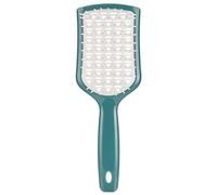 BaronHong Brosse à cheveux à peigne creux pour démêler, avec poils flexibles, pour peigner les cheveux bouclés, humides et secs, vert-blanc, taille M