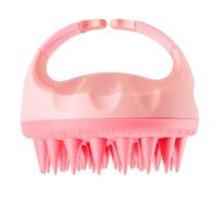 BaronHong Brosse à shampooing, nettoyeur de cuir chevelu avec poils en silicone doux, appareil de massage du cuir chevelu pour la croissance des cheveux, brosse à cheveux secs et humides (rose, taille