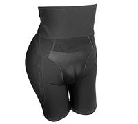 BaronHong Camel Toe Tummy Control Butt Pads Hip Enhancer Shapewear sous-vêtements pour Crossdresser (Noir, 2XL)