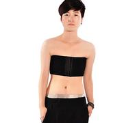BaronHong Cosplay Femmes Trans Lesbian Tomboy Rubber Band Bretelles Haut Poitrine liant Poitrine Wrap (Noir, L)