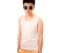 BaronHong Coton Respirant Poitrine Binder Long Débardeur pour Tomboy Trans Lesbienne (Blanc, M)