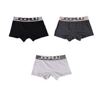 BaronHong Cotton Wide Boyshort Lot de 3 Boxers pour Tomboy Trans Lesbian (Lot de 3 (A), XL)