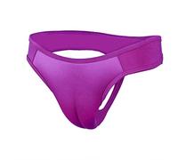 BaronHong Crossdresser String Slip Camel Toe Cacher Gaff Shaping Slip ,L,violet