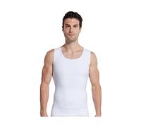 BaronHong Hommes Cacher Gynécomastie Pullover Binder de Poitrine Compression Minceur Sous-vêtement Masculin Corset Contrôle du Ventre Longs Débardeurs, Blanc., XL