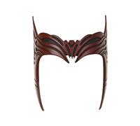 BaronHong Masque de couronne de sorcière d'Halloween Costume de cosplay écarlate d'Halloween pour mascarade adulte (rouge, M)