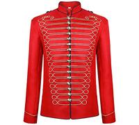 BaronHong Napoléon Militaire Batteur Parade Veste Steampunk Veste Militaire Broderie Dorée