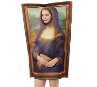 BaronHong Peinture Célèbre Costume Mona Lisa Le Cri Halloween Adultes Hommes Femmes Drôle Robe Céréative (Mona-Lisa, M)