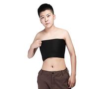 BaronHong sous-vêtement sans Bretelles pour Poitrine, Tomboy Trans Lesbian (Noir, XL)