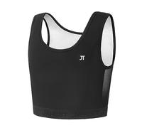 BaronHong Soutien-gorge de compression sans fil avec soutien moyen et couverture complète, Noir , XL