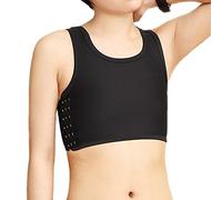 BaronHong Sport Soutien-gorge Poitrine Binder Respirant Mesh Corset Pour Tomboy Trans Lesbiennes (noir, XL)