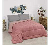 Baroni Home Couette d’Hiver en éco-Plume, Boutis Chaud et Doux 350gr/mq, hypoallergénique, Anti-acarien, édredon Respirant, Matrimoniale 260x260 cm, Couvre-Lit Rose