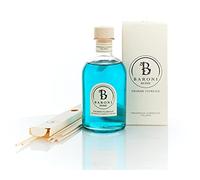 BARONI HOME Diffuseur d'huiles essentielles pour environnements, diffuseur de parfum à bâtonnets, 100 % naturel, fabriqué en Italie (250 ml, Charme florale)