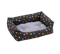 Baroni Home Lit pour Chien, Panier rectangulaire, Coussin pour Animaux Domestiques pour Chambre à Coucher, Salon, Couloir, 60X70 cm (M), Étoiles Colorées