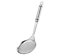 Baroni Home Louche Perforée en Acier Inoxydable, Ustensiles de Cuisine pour Usage Quotidien, Cuillère à fente pour Pâtes, Viande, Légumes et Poissons, 31,5x11 cm